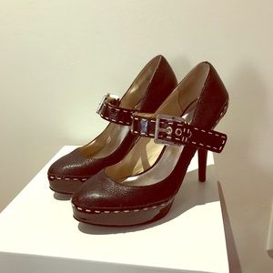 New Women’s Michael Kors Black Mary Jane Heels 8M